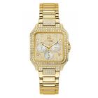 Relógio GUESS Ladies Gold Tone com mostrador em champanhe, caixa de 35 mm