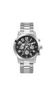 Relógio GUESS para homens GUESS 44 mm com pulseira prateada