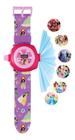 Relógio Infantil C/projetor Luzes E Imagens Heróis Princesas