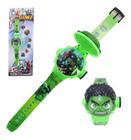 Relógio Infantil Digital Hulk C/ Projetor 6 Imagens Top