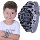 Relógio Infantil Masculino Camuflado Xinjia com Cronometro Resistente a Água XJ861