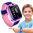 Relógio Inteligente Infantil Criança Rastreador Localizador C/câmera Anti-lost Sos Smartwatch ROSA C