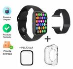 Relógio Inteligente Smart Watch W34S Case de Silicone Pelicula e Duas Pulseiras