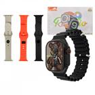 Relógio Inteligente Smartwatch 49mm com 04 Pulseiras Eletromex W9 ULTRA