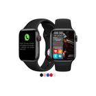Relógio inteligente smartwatch s8 troca pulseira ligações android e ios - aws