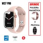 Relógio Inteligente Smartwatch W27 Pro Series 7 Lançamento 2022 Chamadas Nfc (Rose)