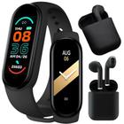 Relógio inteligente Smartwatch Y8 + Fone Bluetooth android e iOs