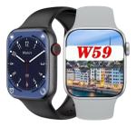 Relógio Inteligente W59 Pro Microwear Notificações Redes Sociais Tela Infinita Android iOS C/Nf