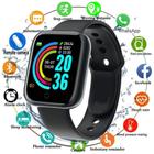 Relogio Inteligente Y68 Smartwatch Bluetooth Preto Compativel com todos celulares