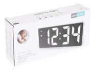 Relógio Led Digital Mesa Despertador Alarme Temperatura Nf