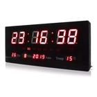 Relógio Led Digital, Termometro, de Parede Grande, Temperatura, Dia Mes e Ano Calendario Automatico, Alarme