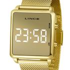 Relógio Lince Digital Led Feminino MDG4619L BXKX Dourado