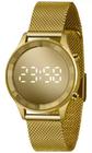 Relógio Lince Dourado Espelhado Digital LDG4648L CXKX