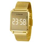 Relógio Lince Feminino Dourado Quadrado Mdg4619l Bxkx