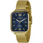 Relógio Lince Masculino Ref: Mqgh213l34 D2kx Retangular Mesh Dourado