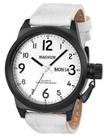 Relógio magnum ma33415b pulseira couro branco