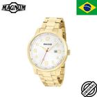 Relógio Magnum Dourado Silicone Marrom MA34898M - Relógio Masculino -  Magazine Luiza