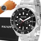 Relógio Magnum Sports Masculino MA32283Z Pulseira Prata