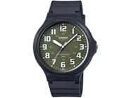 Relógio Masculino Casio Analógico Standard - MW-240-3BVDF Preto