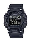 Relógio masculino Casio de quartzo com pulseira de resina, preto, 38 (modelo: W-735H-1BVCF)