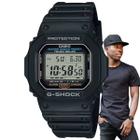 Relógio Masculino Casio G-Shock Digital Prova Dágua 20 ATM Recarregável Tough Solar Resistente Choques 5 Alarmes Hora Mundi G-5600UE-1DR