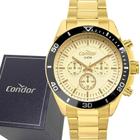 Relógio Masculino Condor Original Dourado Prova Dágua Luxo