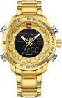 Relógio Masculino Digital Esportivo Naviforce 90933 Dourado
