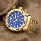 Relógio Masculino Dourado Condor fundo Azul COVD33AAS/4A