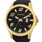 Relógio masculino dourado technos original 2115kqa/8p