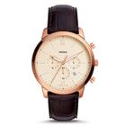 Relógio Masculino Fossil Neutra Chrono Pulseira de Couro FS5558/0JN