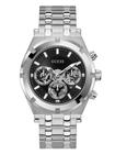 Relógio masculino GUESS Sport Multifuncional 44 mm em tom prateado