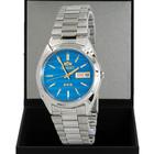 Relógio Masculino Orient Automático Prata Azul Social Original Prova D'água Garantia 1 ano RO469WA3FA1SX