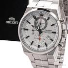 Relógio Masculino Orient Prata Cronógrafo Social Original Prova D'água Garantia 1 ano MBSSC224S1SX