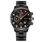 Relógio Masculino Original MREURIO Pulso Quartz Preto Aço