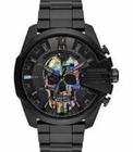 Relógio Masculino Skull Rainbow Dz4582 Caixa Card Manual NotaF - Diesel