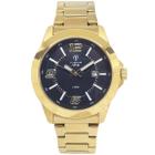 Relógio Masculino Tuguir Analógico Infinity TGI37080 Dourado e Preto