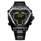 Relógio Masculino Weide Anadigi Wh1102B - Preto E Amarelo