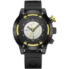 Relógio Masculino Weide Analógico Wh-6301 - Preto E Amarelo