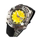 Relógio Mergulhador Automático Masculino 42mm - Mostrador Laranja Luminoso 200m