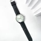 Relógio moderno modelo losango masculino pulseira silicone estilo