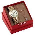 Relógio Mondaine Dourado Feminino 32599LPMKDE1K1 Kit