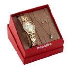 Relógio Mondaine Dourado Feminino 32607LPMKDE1K1 Kit