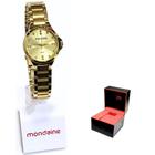 Relógio Mondaine Feminino Analógico Dourado 32357LPMVDE1