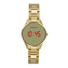 Relógio Mondaine Feminino Led Dourado  32845LPMVDE1