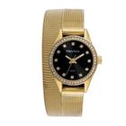 Relogio Mondaine Feminino Ref: 32827Lpmvde2 Mesh Dourado 2