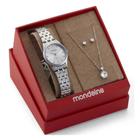 Relógio Mondaine Prata Feminino 32610l0mkne2k1 Kit Semi-joia