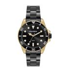 Relógio Mondaine Preto Dourado Masculino 32549Gpmvhe4