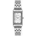 Relógio MONDAINE retangular prata feminino 32495L0MVNE2