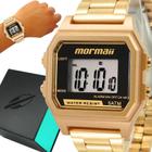 Relógio Mormaii Masculino Digital Dourado Prova d'água com 1 ano de garantia