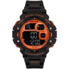 Relógio MORMAII masculino digital preto laranja MO13609AA/8L